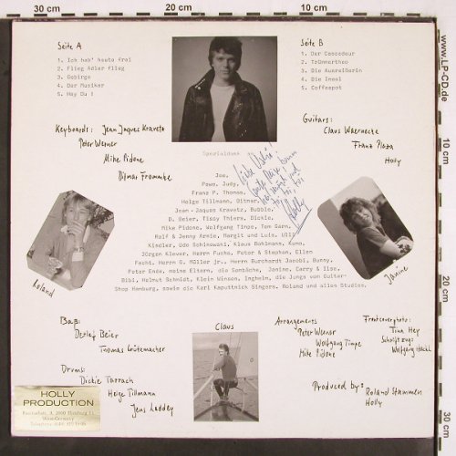 Holly: ...ganz einfach nur Songs... Sign., Holly Produktion(66.22 802), D, 1983 - LP - V2738 - 7,50 Euro