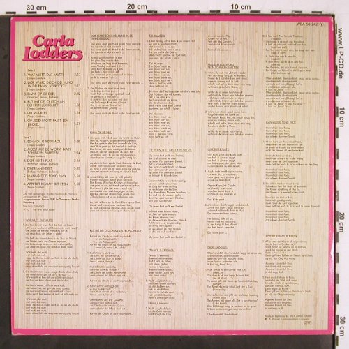 Lodders,Carla: Eenmol is Keenmol, WEA (WEA 58 242), D, 1981 Typ: LP Best.-Nr.: V3114 Preis: 6,00 Euro