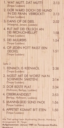 Lodders,Carla: Eenmol is Keenmol, WEA (WEA 58 242), D, 1981 Typ: LP Best.-Nr.: V3114 Preis: 6,00 Euro