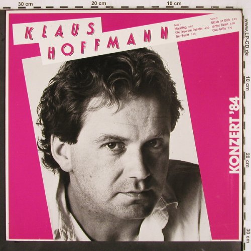 Hoffmann,Klaus: Konzert'84, RCA(PG 70 476), D, 1984 - LP - V3230 - 7,50 Euro