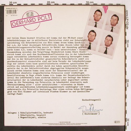 Polt,Gerhard: Deutelmoser, Jupiter(827 657), D, 1986 - LP - V3339 - 6,00 Euro