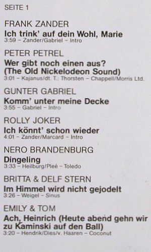 V.A.Wer gibt noch einen aus?: 20 neue und ur=alte Stimmungsbomben, Hansa(28 124 GT), D, 1976 - LP - V3590 - 6,00 Euro
