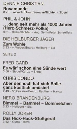 V.A.Wer gibt noch einen aus?: 20 neue und ur=alte Stimmungsbomben, Hansa(28 124 GT), D, 1976 - LP - V3590 - 6,00 Euro