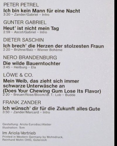 V.A.Wer gibt noch einen aus?: 20 neue und ur=alte Stimmungsbomben, Hansa(28 124 GT), D, 1976 - LP - V3590 - 6,00 Euro