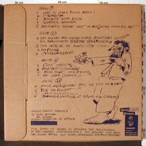 Tommi und d.Mobile Einsatz-Orkester: Edles Gesindel, Box, Trikont (US-55), D, 1980 Typ: 2LP Best.-Nr.: V4366 Preis: 12,50 Euro