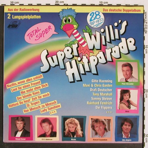 V.A.Super Willi's Hiparade: Das Deutsche Doppelalbum, Ariola (303 338), D, 1988 Typ: 2LP Best.-Nr.: V4947 Preis: 5,00 Euro