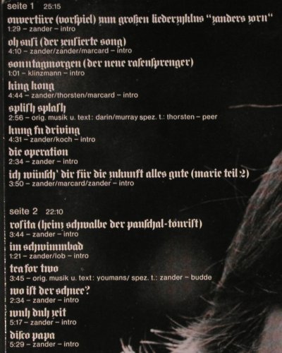 Zander,Frank: Zander's Zorn, Club Edition, Hansa(66 080 3), D, 1976 - LP - V5054 - 7,50 Euro
