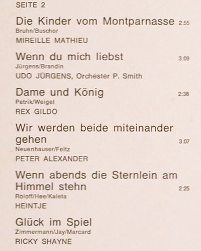 V.A.Stunde Der Stars: P.Alexander.. Rickie Shayne, 12 Tr., Ariola(85 666 XT), D,  - LP - V5378 - 4,00 Euro