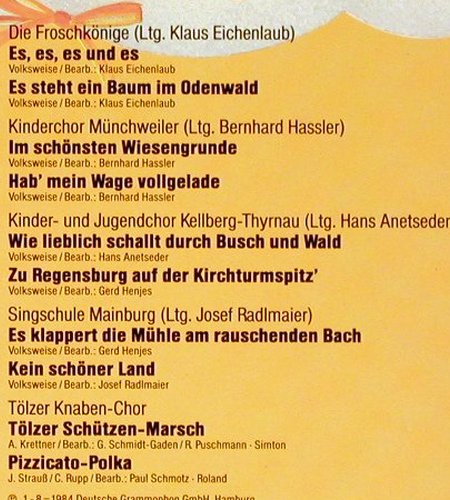 V.A.Komm mit ins Land der Lieder: 2.Kinderchor Wettbewerb, James Last, Karussell(819 190-1), D,  - LP - V5416 - 5,00 Euro