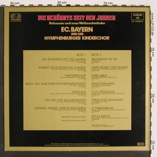F.C.Bayern & Nymphenb. Kinderchor: Die schönste Zeit des Jahres, Jupiter(6.26058 AS), D, 1984 - LP - V5453 - 5,00 Euro