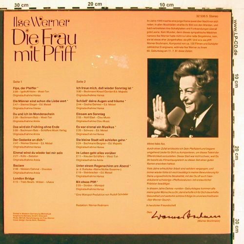 Werner,Ilse: Die Frau mit Pfiff, m-/vg+, SR(32 536 5), D, 1981 - LP - V5971 - 5,00 Euro