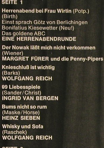V.A.Für Damen verboten !: Herrenabendrunde.. W.Reich, Foc, EMI Columbia(C 148-29 764/65), D, vg+/vg+,  - 2LP - V6065 - 5,00 Euro