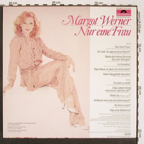 Werner,Margot: Nur eine Frau, Polydor(2371 822), D, 1977 - LP - V6113 - 6,00 Euro