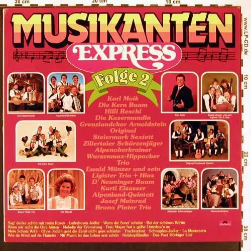 V.A.Musikanten Express Folge 2: Kaisermandn... Josef Meinrad, Polydor(813 445), D, 1980 - LP - V6186 - 3,00 Euro