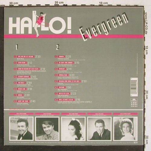 V.A.Hallo Evergreen: Rita Paul ...L.Armstrong.., 16 Tr., Polydor(831 192), D, 1986 - LP - V6187 - 5,00 Euro