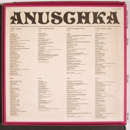 V.A.Anuschka: Udo Jürgens, Kosaken Chor, Box, Marcato (92 396), D, 54Tr. Typ: 4LP Best.-Nr.: V6533 Preis: 9,00 Euro.