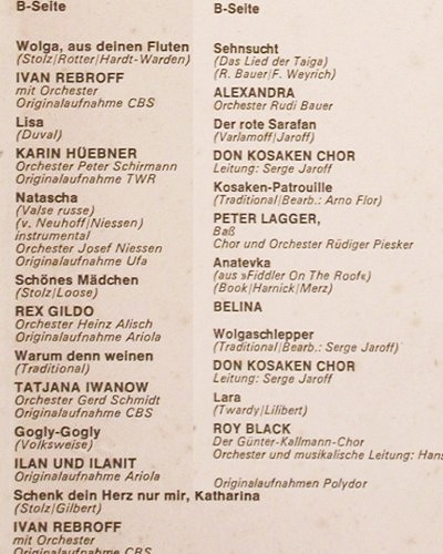 V.A.Anuschka: Udo Jürgens, Kosaken Chor, Box, Marcato (92 396), D, 54Tr. Typ: 4LP Best.-Nr.: V6533 Preis: 9,00 Euro.