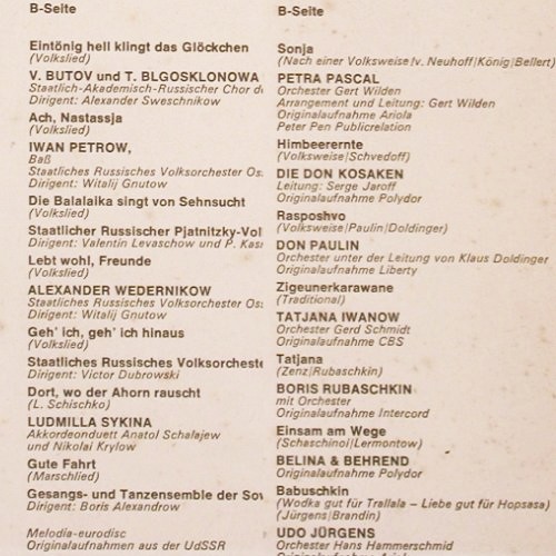 V.A.Anuschka: Udo Jürgens, Kosaken Chor, Box, Marcato (92 396), D, 54Tr. Typ: 4LP Best.-Nr.: V6533 Preis: 9,00 Euro.