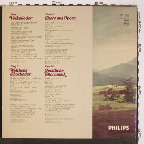 V.A.Das gro&szlig;e Chor Album: Volkslieder, Opern, Weltl., Geistl., Philips (6641 266), D, 1970 Typ: 2LP Best.-Nr.: V6608 Preis: 7,50 Euro.