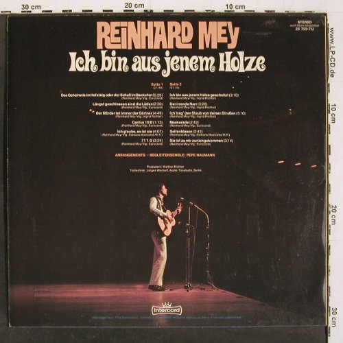 Mey,Reinhard: Ich bin aus jenem Holze, Intercord(28 755-7U), D, 1971 - LP - V6694 - 6,00 Euro
