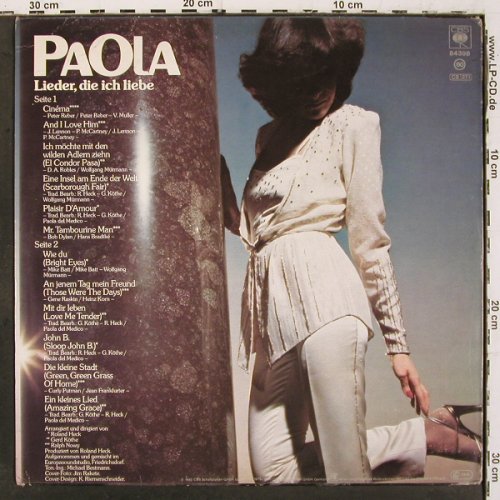 Paola: Lieder die ich liebe, m-/vg+, CBS(CBS 84 398), NL, 1980 - LP - V6731 - 7,50 Euro