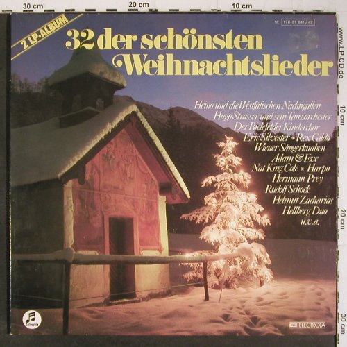 V.A.32 der sch&ouml;n. Weihnachtslieder: Heino.. Hellberg Duo, Foc, EMI Columbia (178-31 841&sol;42), D Typ: 2LP Best.-Nr.: V6933 Preis: 5,00 Euro.