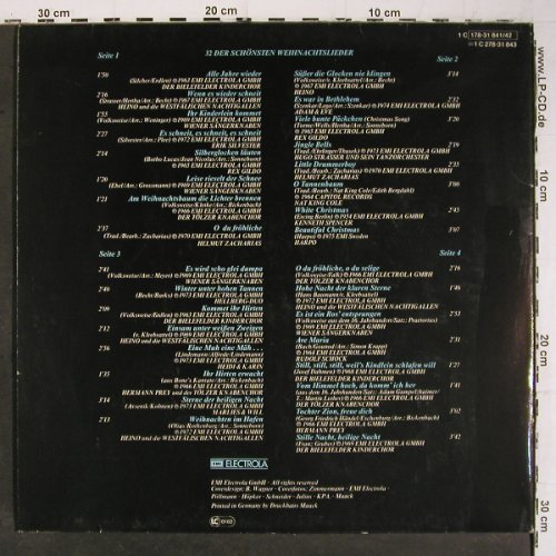 V.A.32 der sch&ouml;n. Weihnachtslieder: Heino.. Hellberg Duo, Foc, EMI Columbia (178-31 841&sol;42), D Typ: 2LP Best.-Nr.: V6933 Preis: 5,00 Euro.