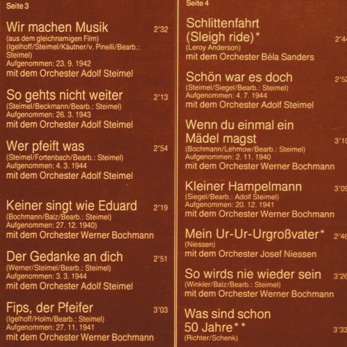 Werner,Ilse: Mein Herz hat heut Premiere, Foc, H&ouml;rZu Exclusiv(134-31 779/80 M), D,  - 2LP - V6961 - 9,00 Euro