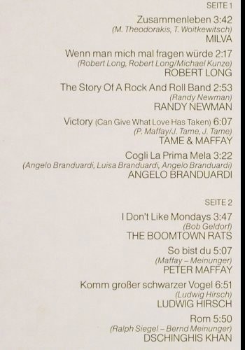 V.A.Die K&uuml;nster d.Jahres in Concert: u.a.Milva,Maffay,Dschinghis Khan, Sonderauflage(0902.020), D,Muster, 1980 - LP - V6963 - 5,00 Euro