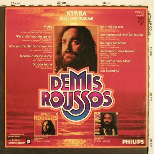 Roussos,Demis: Kyrila, Insel der Träume, Philips(9120 177), D, 1976 - LP - V6983 - 4,00 Euro