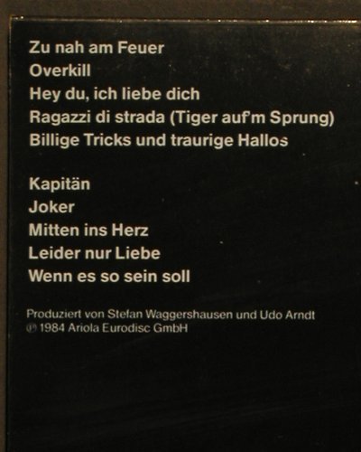 Waggershausen,Stefan: Tabu, Ariola(206 111-620), D, 1984 - LP - V6997 - 5,00 Euro