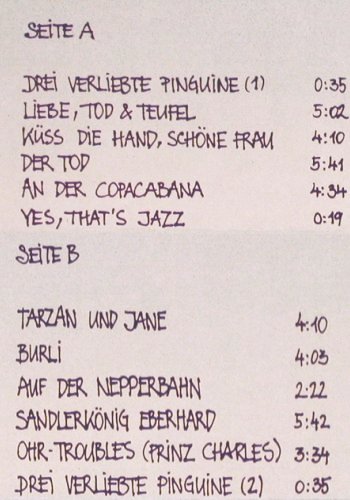 EAV: Liebe,Tod & Teufel -Teil 1, EMI (7 48604 1), D, 1987 Typ: LP Best.-Nr.: V7005 Preis: 5,00 Euro.