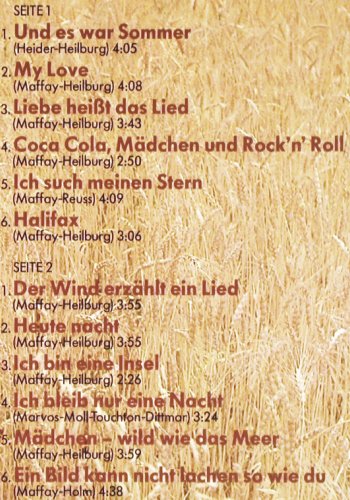 Maffay,Peter: Und es war Sommer, Foc, Telefunken (6.22602 AS), D, 1976 Typ: LP Best.-Nr.: V7009 Preis: 6,00 Euro.