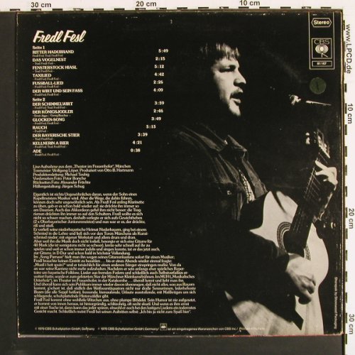 Fredl Fesl: Same, CBS (CBS 81 167), NL, 1976 Typ: LP Best.-Nr.: V7310 Preis: 6,00 Euro.