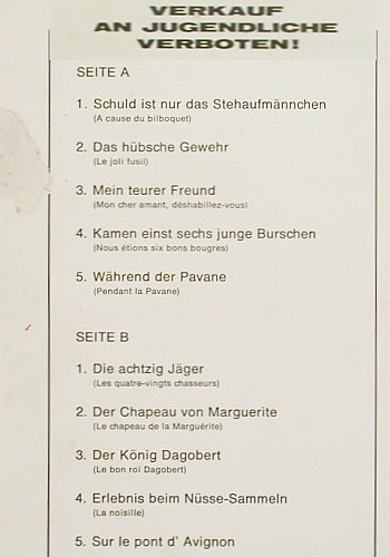 Vita,Helen: Die allerfrechsten Chansons, m &sol;vg+, Golden 12 (G12&sol;LP 2501), D, Mono Typ: LP Best.-Nr.: V7405 Preis: 5,00 Euro.