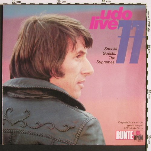 J&uuml;rgens,Udo: Udo Live'77,Foc, Ariola(28 606 XBT), D,  - 2LP - V7470 - 7,50 Euro