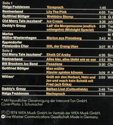 V.A.Hamburger-Szene: Vorspruch Helga Feddersen.., 14Tr., Reprise (27 481-1), D Club-Ed., 1974 Typ: LP Best.-Nr.: V7513 Preis: 5,00 Euro.