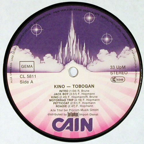 Tobogan: Kino, m-/vg-, Cain(CL 5811), D, 1981 - LP - V7794 - 7,50 Euro