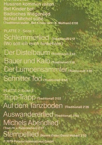 Liederjan: Liederbuch, Foc, Polydor (2630 106), D, 1979 Typ: 2LP Best.-Nr.: V7860 Preis: 9,00 Euro.