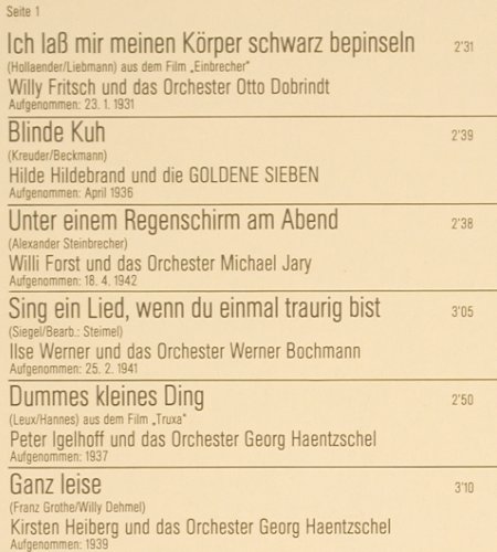 V.A.Der goldene Trichter Vol.3: Willy Fritsch... Commedian Harmon., H&ouml;rzu Exclusiv (038-32 469), D, histRec Typ: LP Best.-Nr.: Y307 Preis: 6,00 Euro.