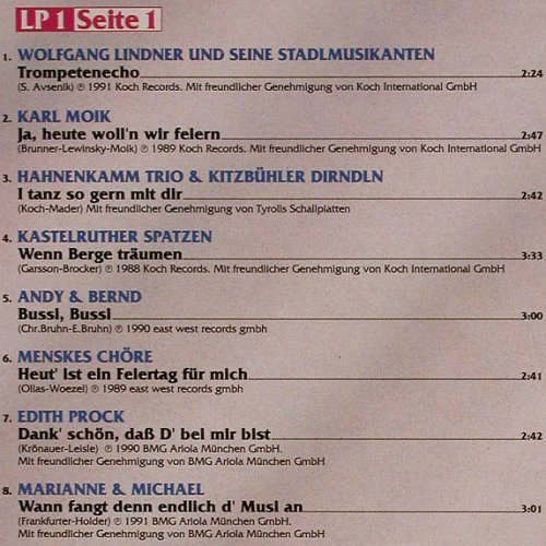 V.A.10 Jahre Musikantenstadl: Das festl.Jubil&auml;ums-Album, EastWest (9031-73851-1), D, 1991 Typ: 2LP Best.-Nr.: Y309 Preis: 7,50 Euro.