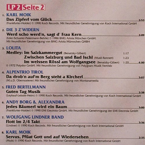 V.A.10 Jahre Musikantenstadl: Das festl.Jubil&auml;ums-Album, EastWest (9031-73851-1), D, 1991 Typ: 2LP Best.-Nr.: Y309 Preis: 7,50 Euro.