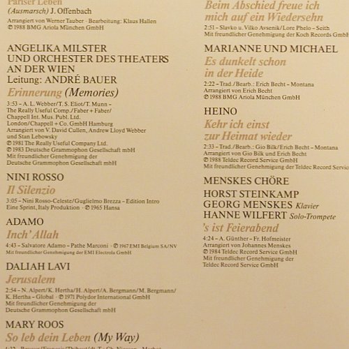 V.A.Melodien F&uuml;r Millionen-: Goldene Geschenk-Ausgabe, Ariola (303 380), D,Box, 1988 Typ: 2LP Best.-Nr.: Y3650 Preis: 7,50 Euro.