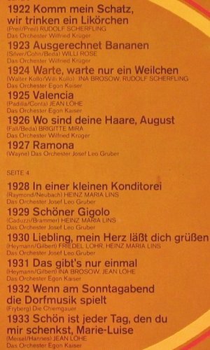 V.A.Das Waren noch Zeiten: Schlagerr&uuml;ckblende v.1910-1933, Ariola(61 446 XU), D,DSC,Foc,  - 2LP - Y366 - 5,00 Euro