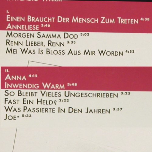 Wecker,Konstantin: Inwendig Warm, Polydor (821 472-1), D, 1984 Typ: LP Best.-Nr.: Y540 Preis: 5,00 Euro.