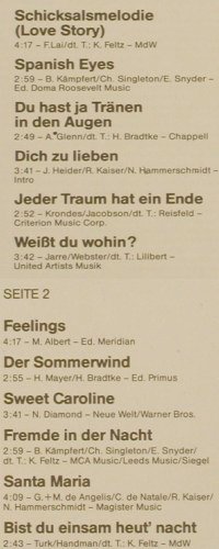 Kaiser,Roland: Die sch&ouml;nste Liebeslieder der Welt, Hansa (206 750-573), D, 1985 Typ: LP Best.-Nr.: Y846 Preis: 4,00 Euro.