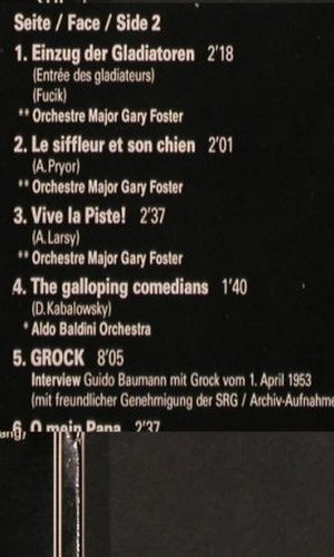 V.ACircus Circo Cirque: Aldo Baldini Orch... Rudi Bohn, Gold Records(11 125), D,Booklet, 1980 - LP - V2381 - 7,50 Euro