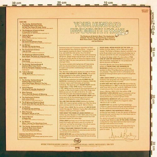 V.A.Your Hundred Favourite Hymns V1: Honley,Skelmanthorpe...V.Monese, MFP, Darek Batey(MFP 5572), UK, 1982 - LP - V2744 - 5,00 Euro