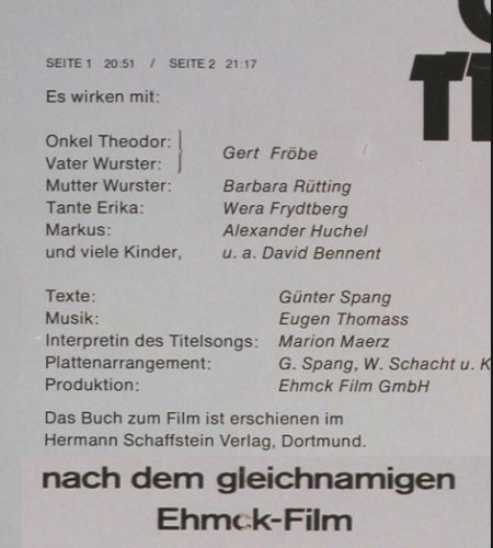 Mein Onkel Theodor: Wie man viel Geld i.Schlaf verdient, Ariola (89 647 HW), D, 1979 Typ: LP Best.-Nr.: V3187 Preis: 9,00 Euro