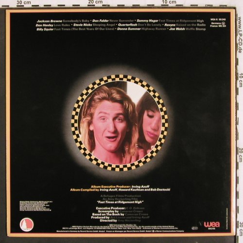 Fast Times at Ridgemont High: Music from Motion Picture, WEA(K 99 246), D, 1982 - LP - V3796 - 5,00 Euro